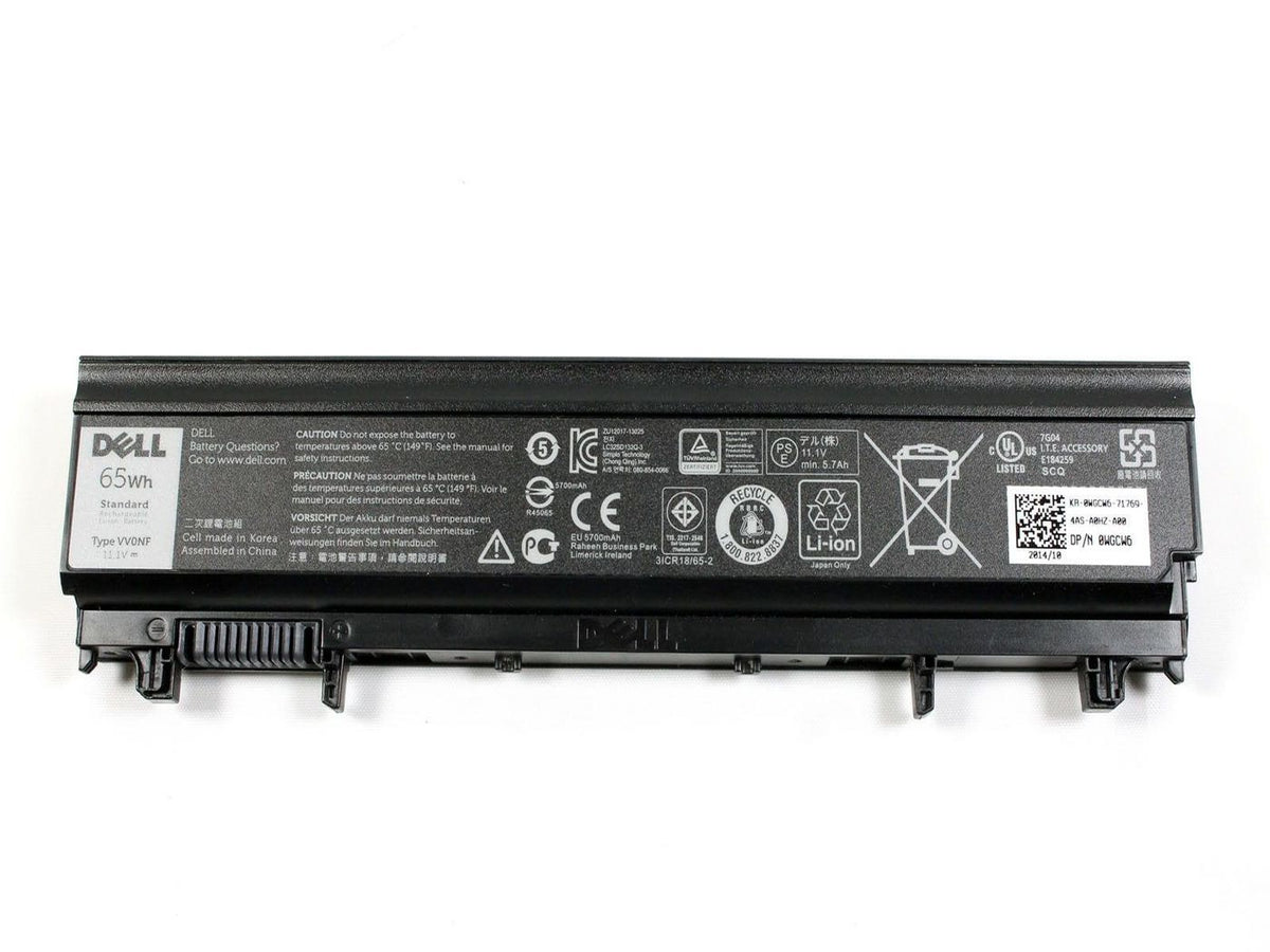 DELL Notebook-Akku – für Dell Notebooks – 65 Wh, 6 Zellen, Lithium-Ion