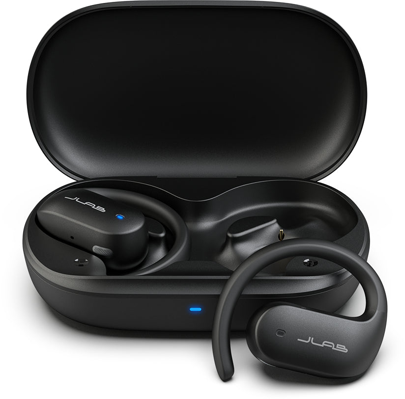 JLab JBuds Open Sport TWS In-Ear – Stereo, ANC, mit Ladecase, Schwarz, BT 5.1