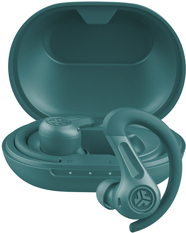 JLab JBuds Sport ANC 4 TWS In-Ear – mit Ladecase, Türkis, BT 5.2