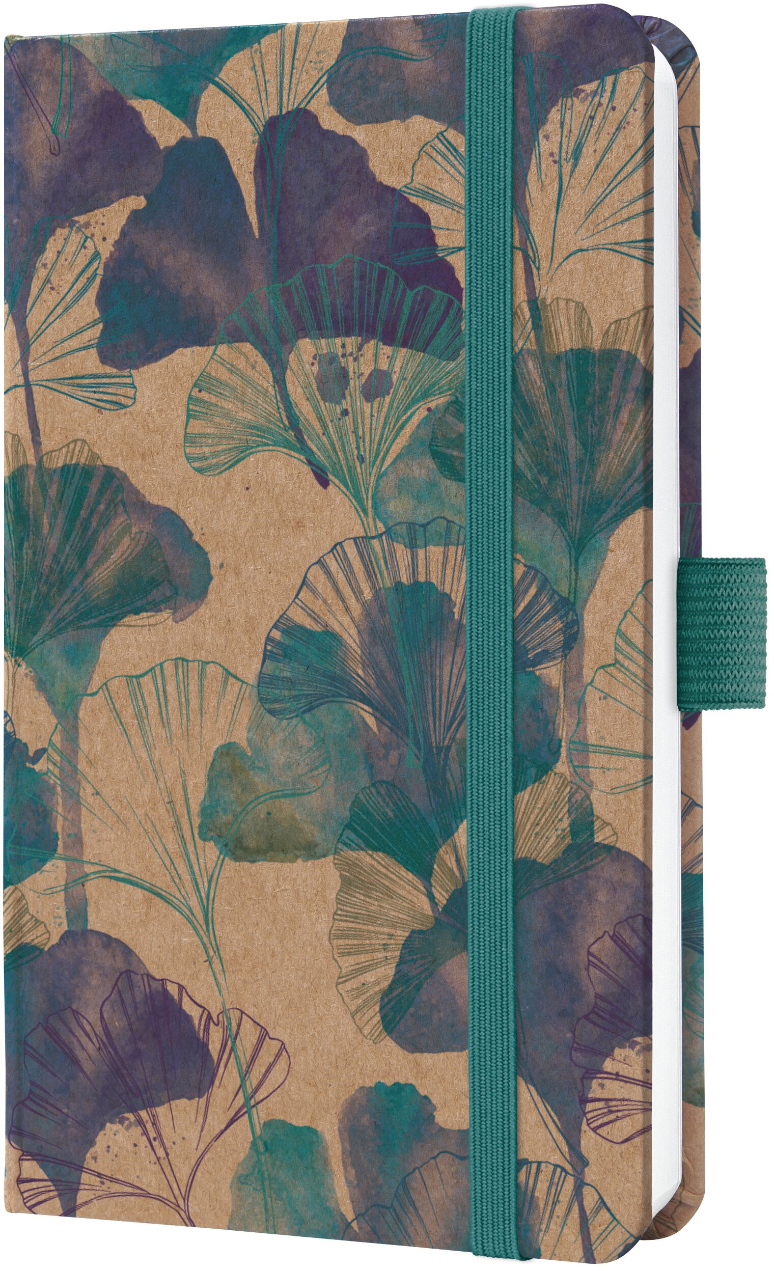 Jolie Pure – Wochenagenda 2027, 1 Woche/2 Seiten, A6, Hardcover, Moonlight Ginkgo