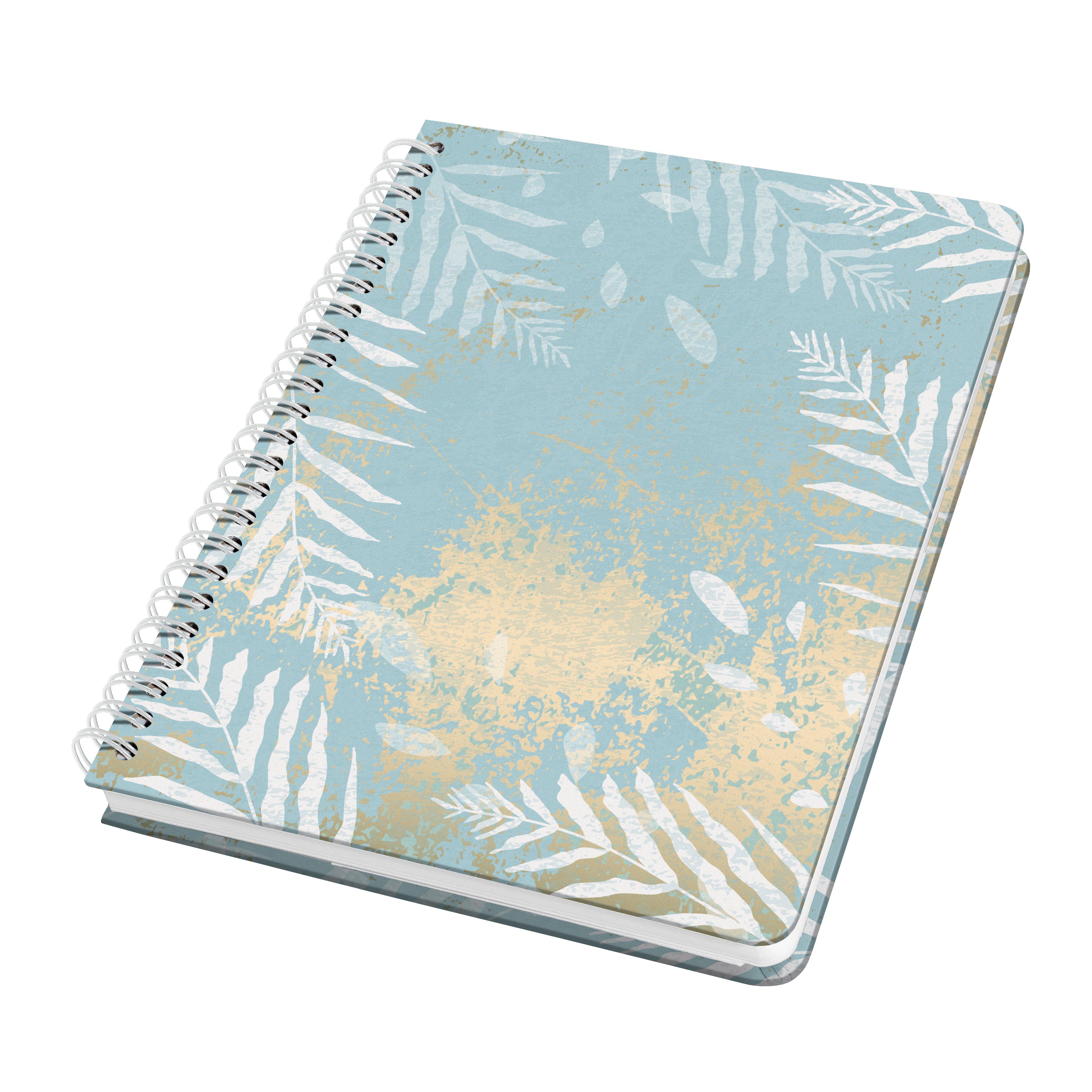 Jolie Heavenly Leaves Spiralbuch – A5 – punktiert – 120 Seiten – Hardcover, mikroperforiert, Einstecktasche