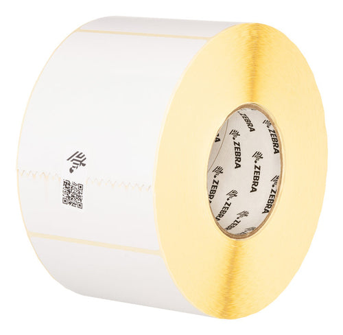 Zebra Gestanzte Druckeretiketten Z-Select 2000D, 102 mm × 146,1 m, weiss, Papier, permanent, 4 Rollen