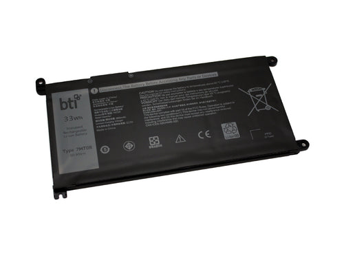 BTI Notebook-Akku – für Dell Chromebook 3400, 3100, 3100 2-in-1 – 33 Wh, 10,95 V (4 Zellen) – Schwarz