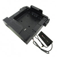 Gamber-Johnson Fahrzeug-Dock für Zebra ET50/55 8" – VESA 75×75, isoliertes Netzteil 12–32 V DC – Schwarz