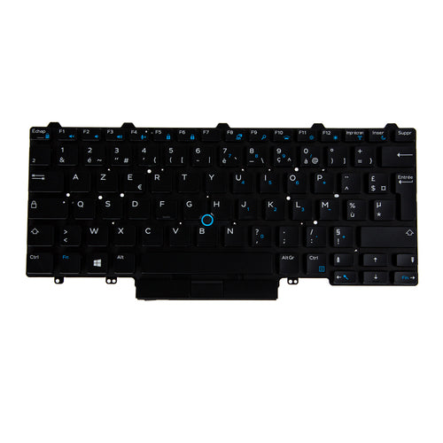 Origin Storage KB-GY5D4 – Notebook-Ersatztastatur – beleuchtet – AZERTY (FR) – schwarz – für Dell E7270