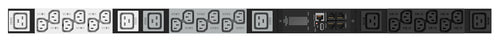 HPE G2 MTRD PDU 17,3 kVA – Messgerät, Dreiphasig, 48 A Eingang, 0U senkrecht – C13×18, C19×6 – 208 V