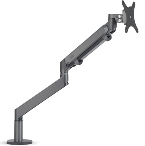 Hagor 8715 – Monitorarm, Tischklemme – bis 32", VESA 75 × 75/100 × 100 mm, 9 kg, Gasfeder, Schwarz