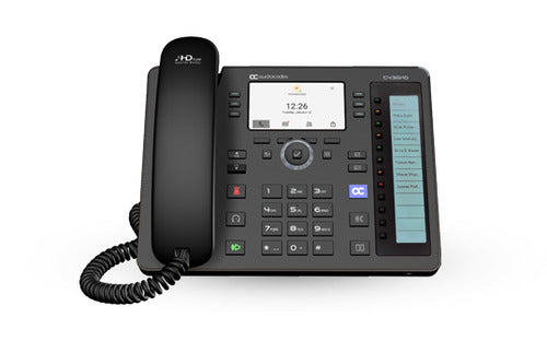 AudioCodes C436HD – IP-Telefon, Gigabit, PoE, für Microsoft Teams, schwarz