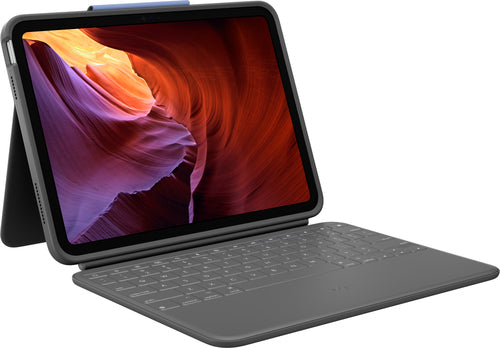 Logitech WESTMID-511 – Tastatur, CH-Layout (DE-CH), Grau – für iPad (10. Generation)