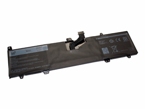 BTI Notebook-Akku – für Dell Inspiron 11 3162, 3164, 3168 – 32 Wh, 7,6 V (2 Zellen) – Schwarz