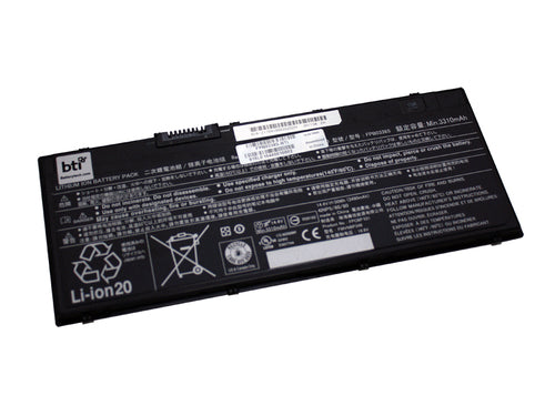 BTI Notebook-Akku – für Fujitsu – 50 Wh, 11,4 V (Li-Ion) – Schwarz