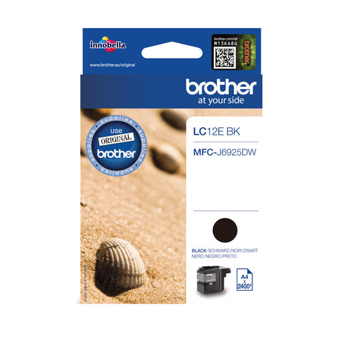 Brother Tintenpatrone LC-12EBK, Schwarz – für MFC-J6925DW
