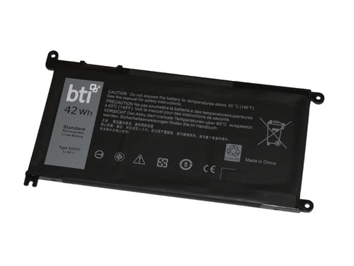 BTI Notebook-Akku – für Dell (Ersatz für 51KD7) – 42 Wh, 11,4 V (3 Zellen) – Schwarz