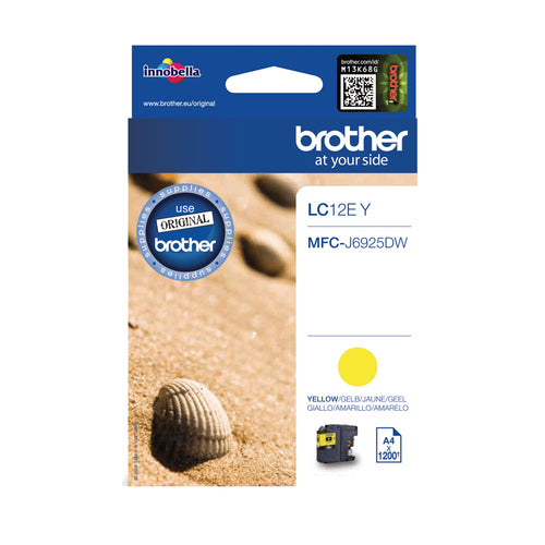 Brother Tintenpatrone LC-12EY, Gelb – für MFC-J6925DW