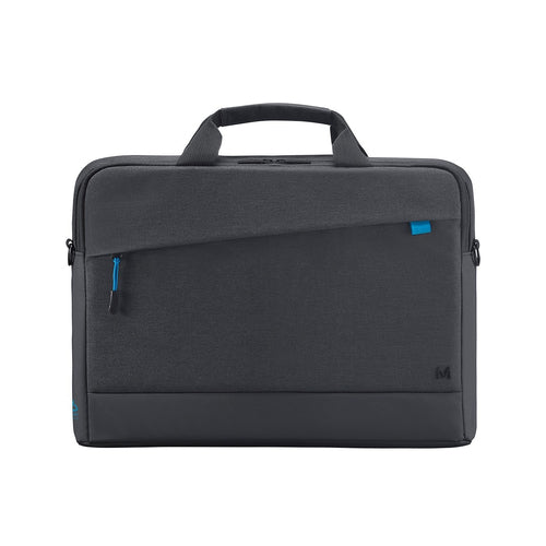 Mobilis Notebook-Tasche bis 14" – 35% recyceltes Polyester, wasserdicht – Schwarz