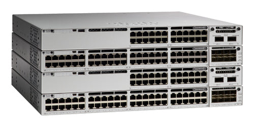 Cisco Catalyst 9300 – Managed Switch – 48×GbE, L3, PoE+, 1U