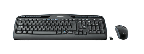 Logitech MK330 – Tastatur- und Maus-Set – 2,4 GHz USB-A (Empfänger) – QWERTZ (DE) – Schwarz