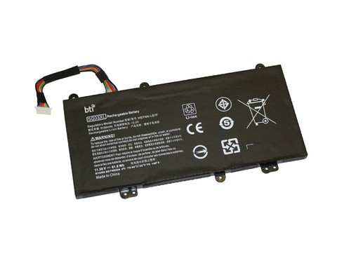 BTI Notebook-Akku – für HP Envy 17-U, 17T-U, M7-U – 62 Wh, 11,55 V (3 Zellen) – Schwarz
