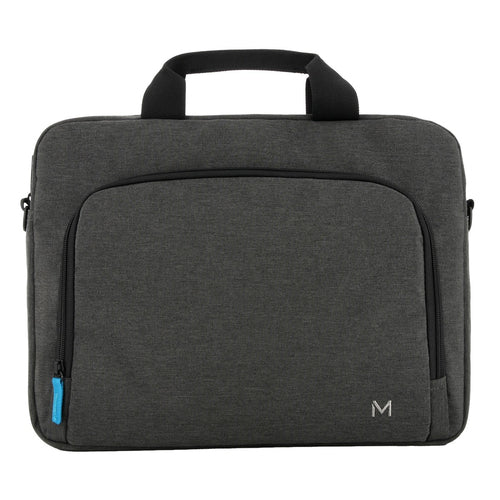 Mobilis Notebook-Tasche bis 14" – Tragegriff, abnehmbarer Schultergurt – Dunkelgrau