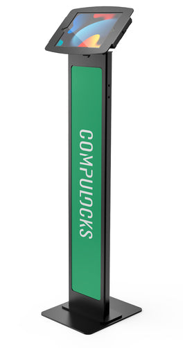 Compulocks Tablet-Bodenständer – für iPad 10,2" (2019), abschliessbar, 2 Schlüssel – Schwarz