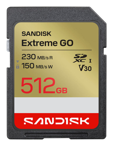 SanDisk Extreme GO SDXC 512 GB – UHS-I, 230/150 MB/s