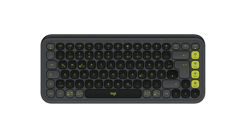Logitech POP ICON KEYS – Mini Tastatur – Schere – Bluetooth – QWERTZ (DE) – Ohne Ziffernblock – Graphit