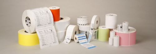 Zebra Drucketiketten, 57 mm × 102 mm, Weiss, Papier, 10 Rollen