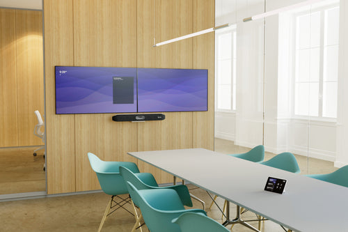 HP Poly Studio X50 – 4K Ultra HD Videokonferenzsystem, für 1 Person, 5× Digitalzoom, mit TC8 Controller-Kit