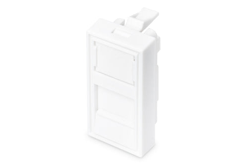 Digitus RJ-45-Blende für Kabelkanäle – Weiss, 22,5×45 mm, 1 Stück