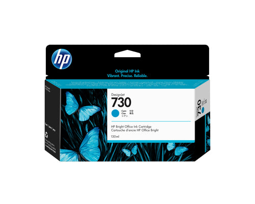 HP Tintenpatrone 730, cyan, 130 ml – für Tintenstrahldrucker und Multifunktionsgeräte