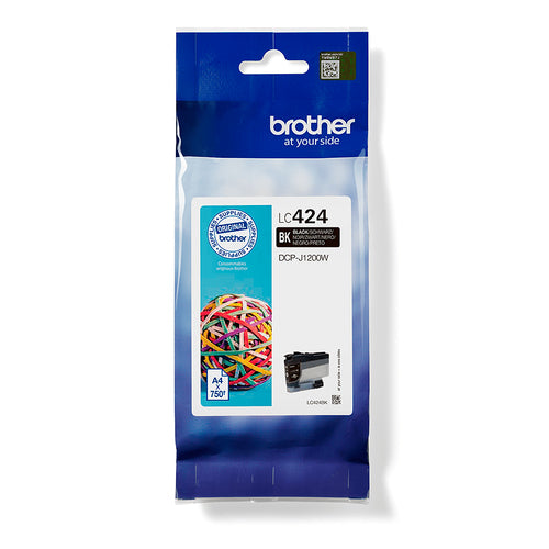 Brother LC424BK – Druckerpatrone, Schwarz, MINI19 BIZ-SL