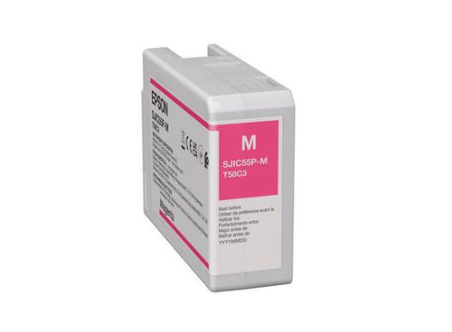 Epson Tintenpatrone SJIC55(M), Magenta – für ColorWorks CW-D6500, CW-D6000
