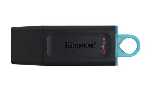 Kingston Technology Kingston DT EXODIA USB-Stick – 64 GB, USB 3.2 Gen 1, Schwarz/Türkis
