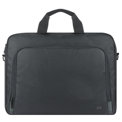 Mobilis Notebook-Tasche bis 16" – 30% recyceltes Polyester, wasserfest – Schwarz
