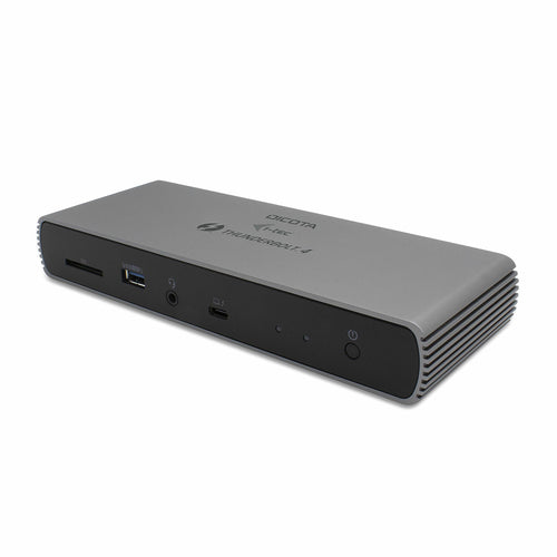 DICOTA D32006-CH Dockingstation – Thunderbolt 4, 4× USB-A, 96 W PD, 2,5GbE, SD, 3,5 mm Audio