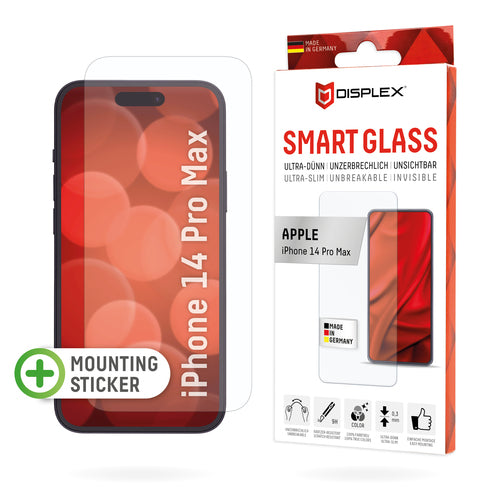 Displex Displayschutz (Panzerglas), 9H – für iPhone 14 Pro Max
