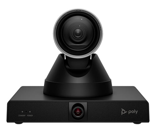 Poly Studio E60 Videokonferenzsystem – 4K Ultra HD, 12× optischer Zoom, für Windows/Android – Schwarz