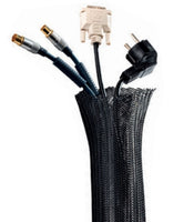 Hagor Kabelhülse – 45–90 mm × 5,00 m, Polyester, Schwarz