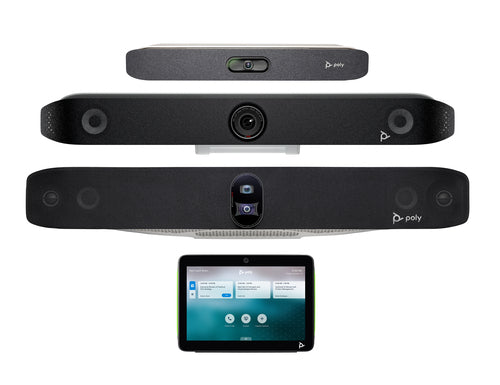Poly Studio X30 – Videobar – 4K, Sichtfeld 110°, 5× digitaler Zoom, Mikrofon/Lautsprecher, HDMI x2, USB-C