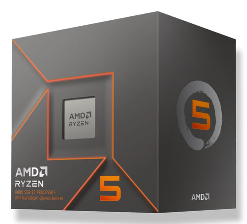 AMD Ryzen 5 8500G – Prozessor – 6 Kerne/12 Threads, 3,5 GHz (Boost 5 GHz), AM5, 65 W, Box, mit Kühler
