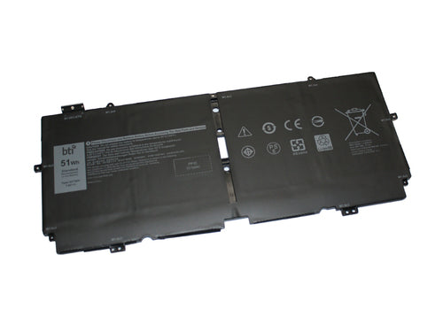 BTI Notebook-Akku – für Dell XPS 13 7390 2-in-1 – 51 Wh, 7,6 V (4 Zellen) – Schwarz