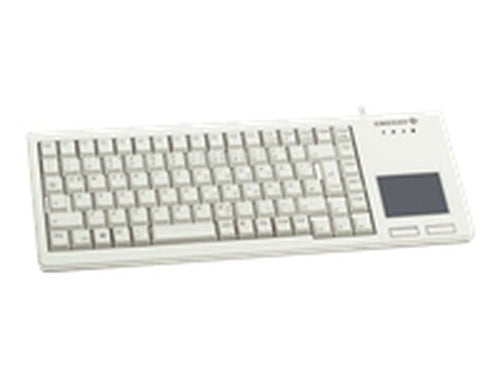 CHERRY G84-5500 XS – Tastatur, kabelgebunden (USB-A), CH-Layout (DE-CH), mechanisch, mit Touchpad, grau