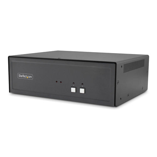 StarTech.com 2-Port DP/HDMI Sicherer KVM-Switch, Dual-View – 4K/30 Hz, USB 2.0 Hub, Audio, NIAP 4.0, Desktop