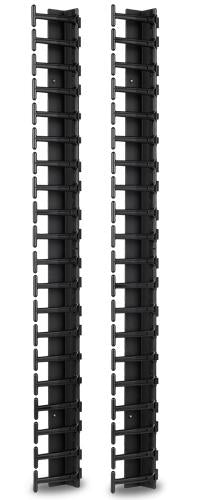 APC AR7721 Vertikaler Kabelmanager – für 600 mm, 42U, Schwarz