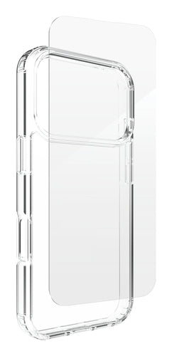 ZAGG Defence Bundle Backcover – für Apple iPhone 17 Pro Max, Transparent, Displayschutz enthalten