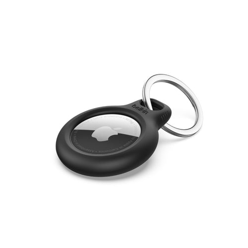 Belkin Schlüsselanhänger – schwarz, mit Ring, 4 Stk. – für Apple AirTag