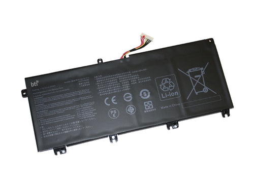 BTI Notebook-Akku – für Dell – 64 Wh, 15,2 V (4 Zellen) – Schwarz