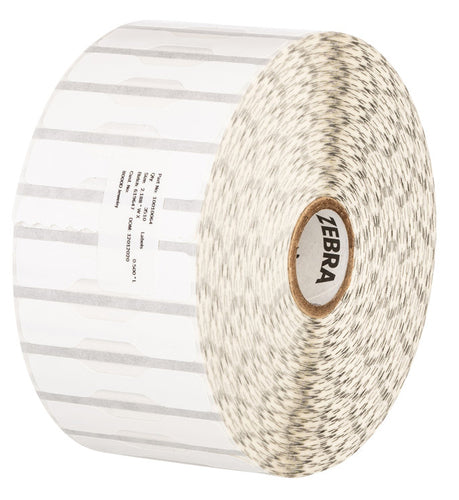 Zebra Druckeretiketten, 56 mm × 13 mm, weiss, Polypropylen (PP), Permanent, 6 Rollen