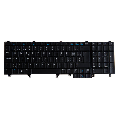 Origin Storage KB-5JYGK – Notebook-Ersatztastatur – beleuchtet – QWERTZ (CH) – schwarz – für Dell XPS 9370