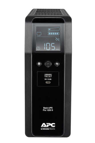 APC BR1200SI USV 1,2 kVA/720 W Line-Interaktiv – Tower – C13×8 – schwarz
